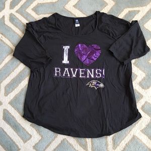 NFL Official RAVENS team 3/4 women’s shirt 22/24